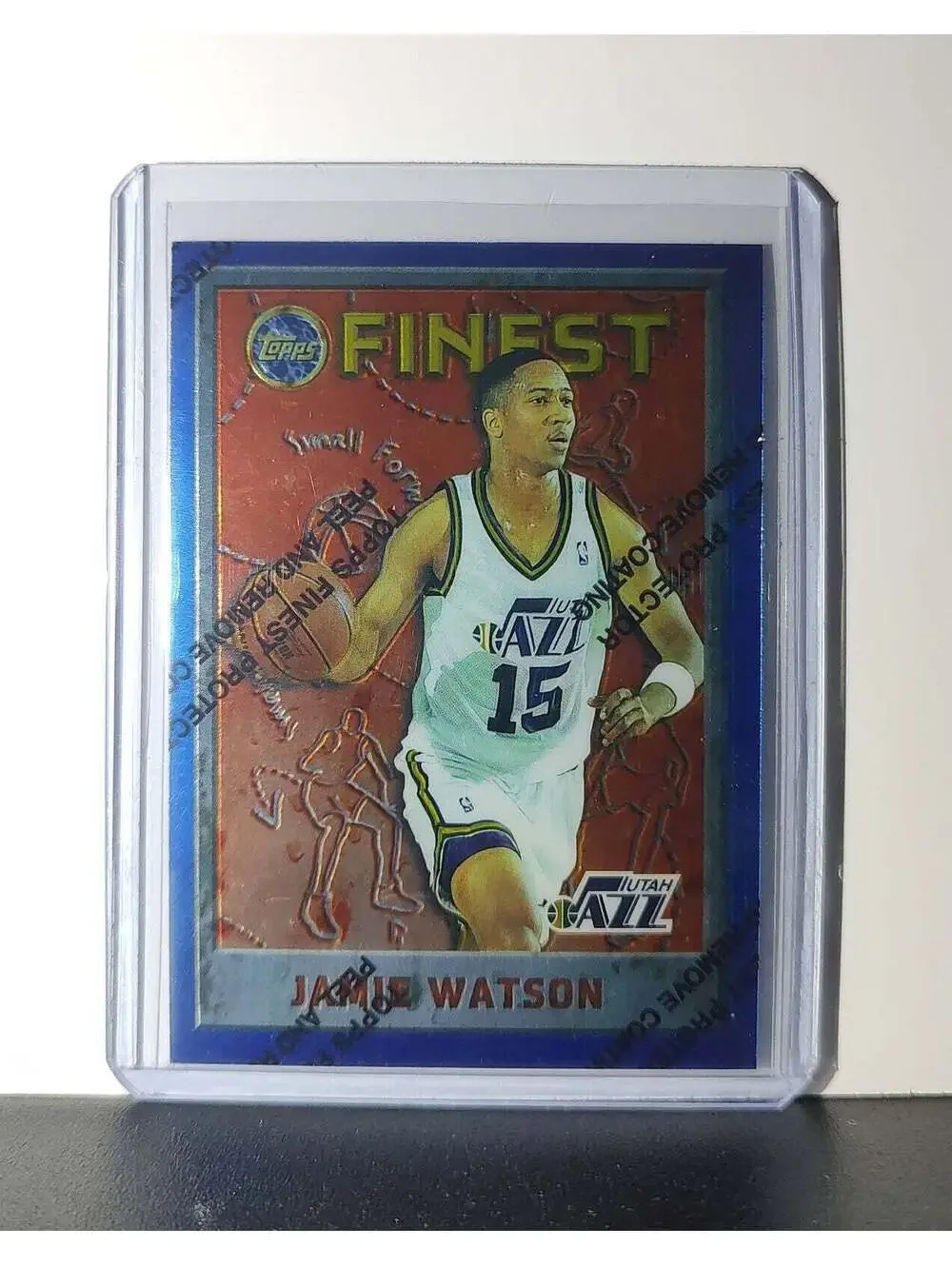 Jamie Watson 1995-96 Topps Finest NBA #230 Card Utah Jazz